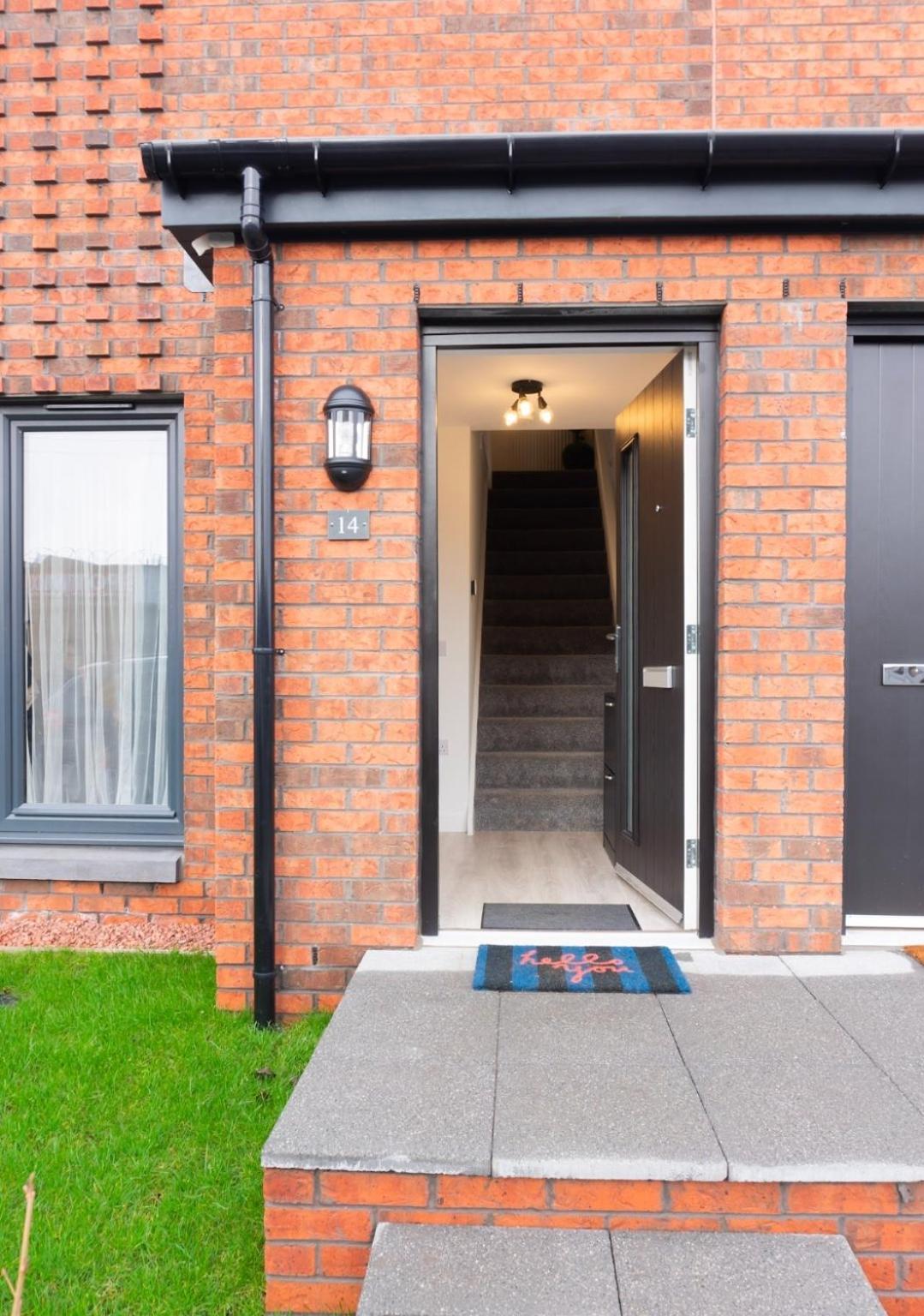 Stylish House With Private Parking Villa Glasgow Exterior foto